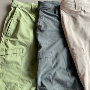 Three almost new pairs of Columbia size 36 shorts